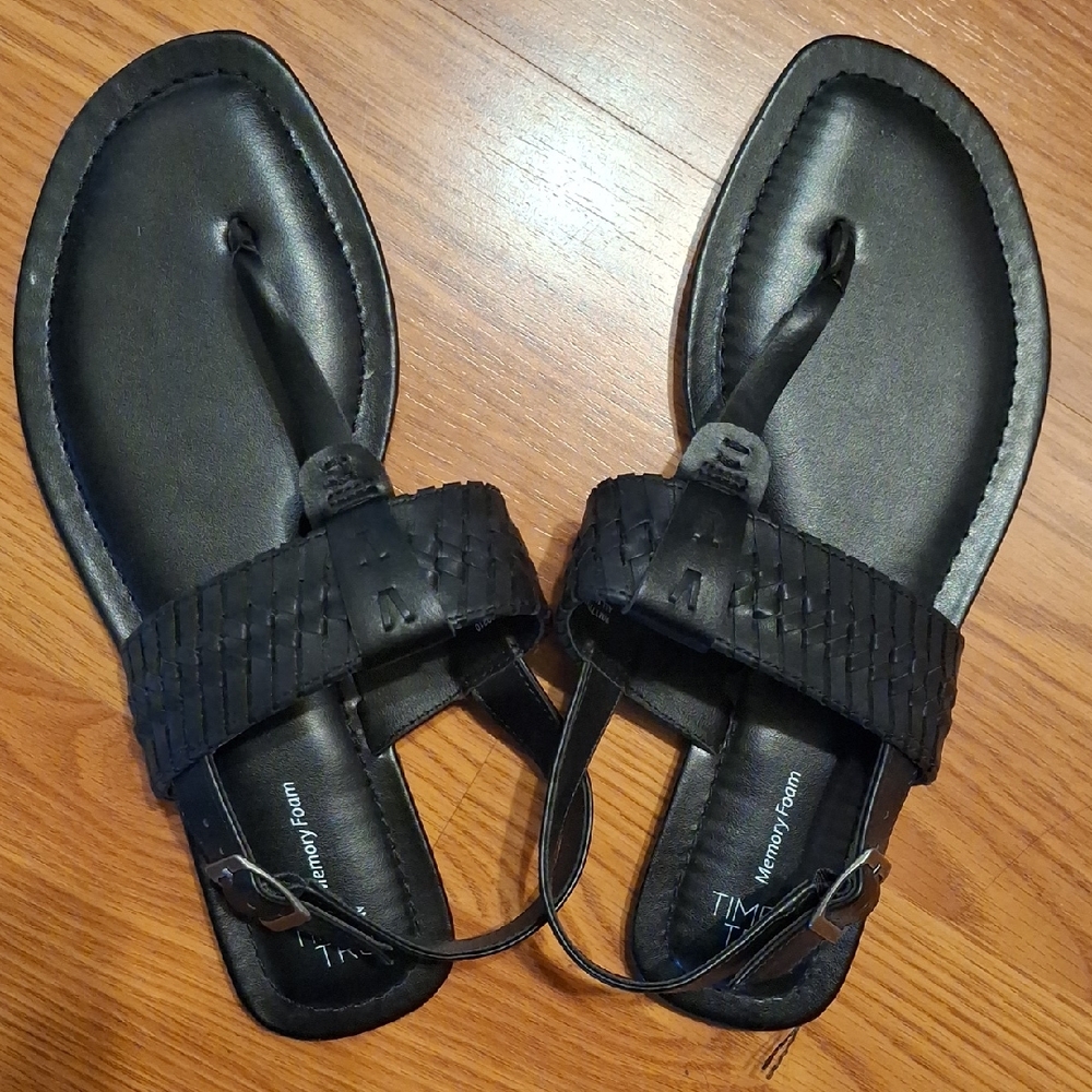 Black Leather Sandals
